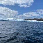 Long massive iceberg off St. Anthony bight